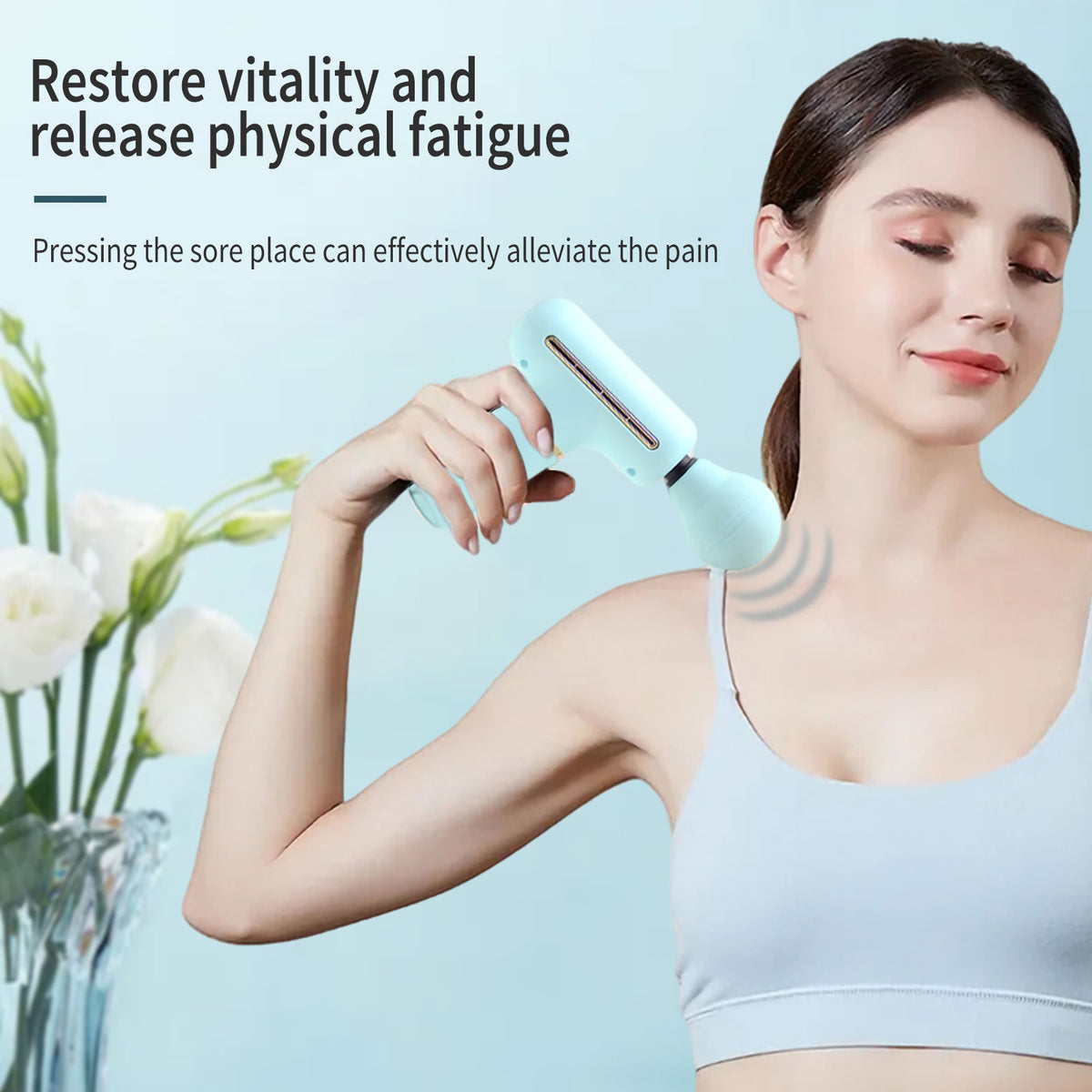 Deep Tissue Massage Gun - 4-Speed Percussion Fascia Muscle Massager