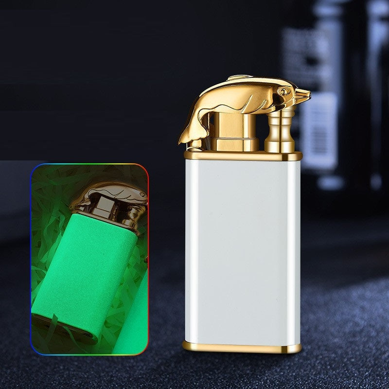 Crocodile and Dolphin Design Butane Lighter