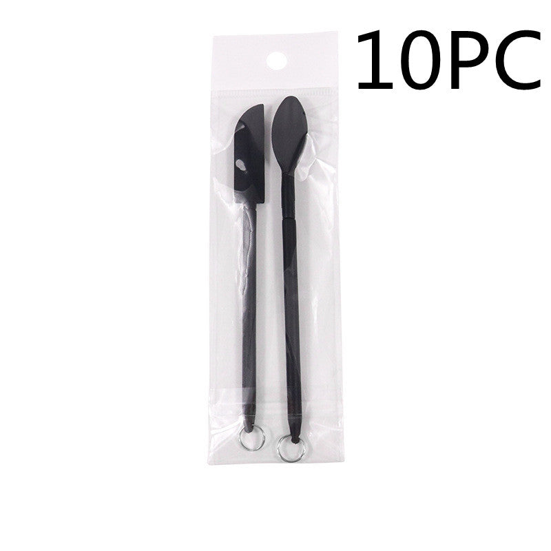 Mini Retractable Silicone Cosmetic Spatula - Beauty Bottle Scraper for Makeup & Skincare