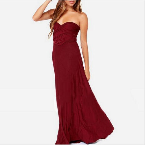 Women's Sexy Long Party Dress Club Floor-Length Summer Backless