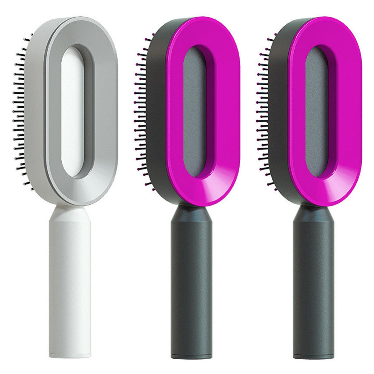 Self Cleaning Hair Brush for Women One-Key Loss Airbag Massage Scalp