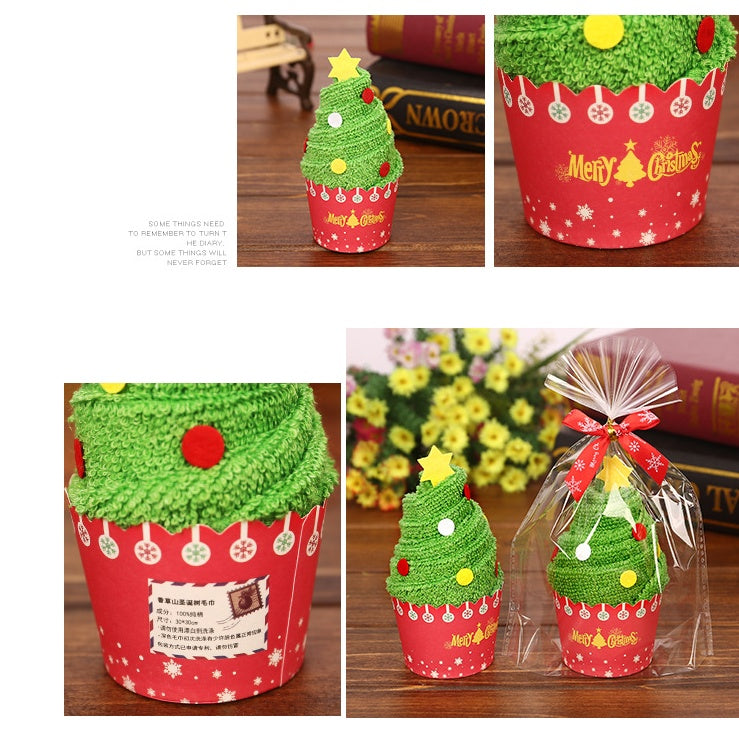 Christmas Towel Gift Box | Xmas Holiday Decor