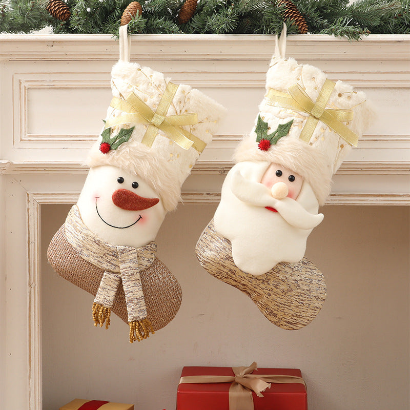 Christmas Nordic White Socks | Holiday Gift