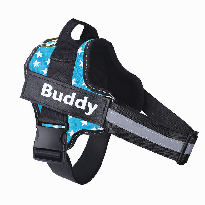 No-Pull Reflective Dog Harness Vest - Breathable Adjustable Harness for Small to Large Dogs