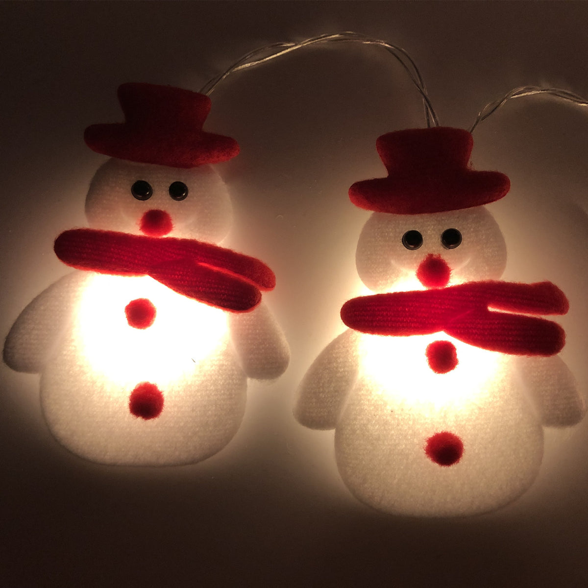 Christmas Plush Snowman Light String Tree Pendant LED Holiday Party