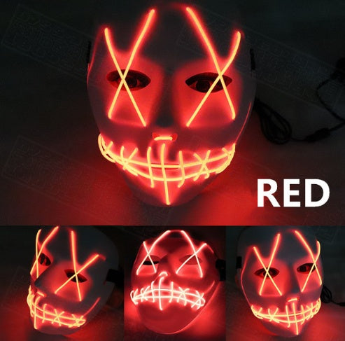 Halloween LED Glowing Full Face Mask