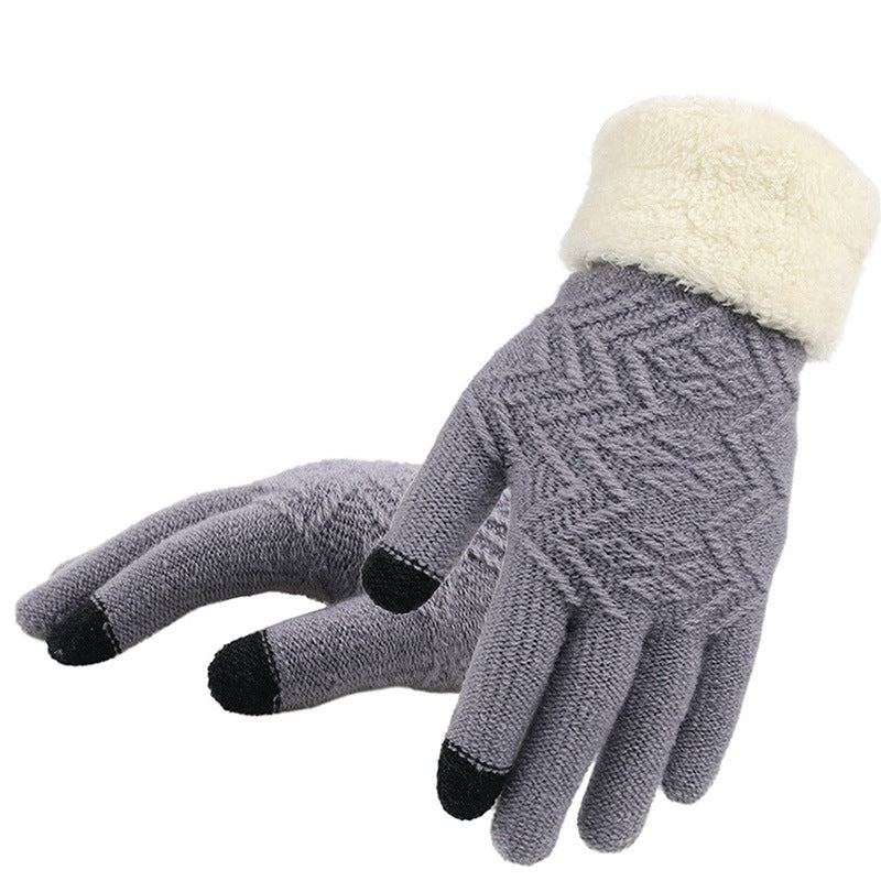 Winter Knitted Gloves – Women's Accessory