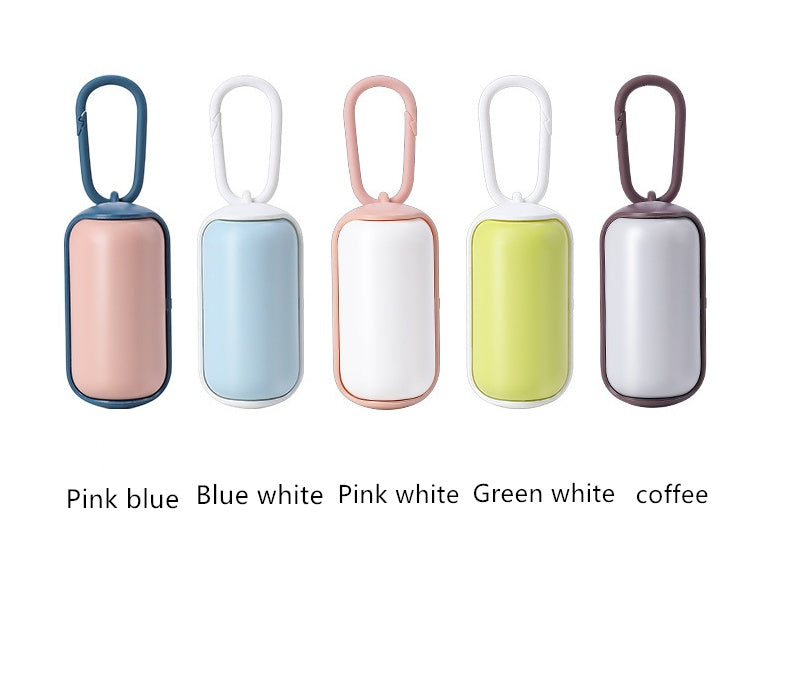 Mini Dog Poop Bag Holder - Portable Clip-On Waste Bag Dispenser