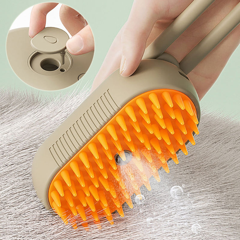 3-in-1 Cat Steam Brush - Electric Spray Massage Comb for Pet Hair Removal