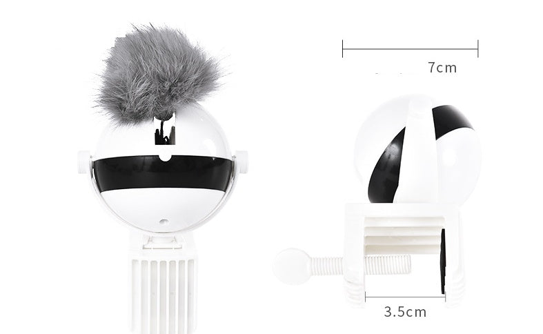 Electronic Motion Cat Toy - Interactive Spinning Toy with Fur Ball Accessories