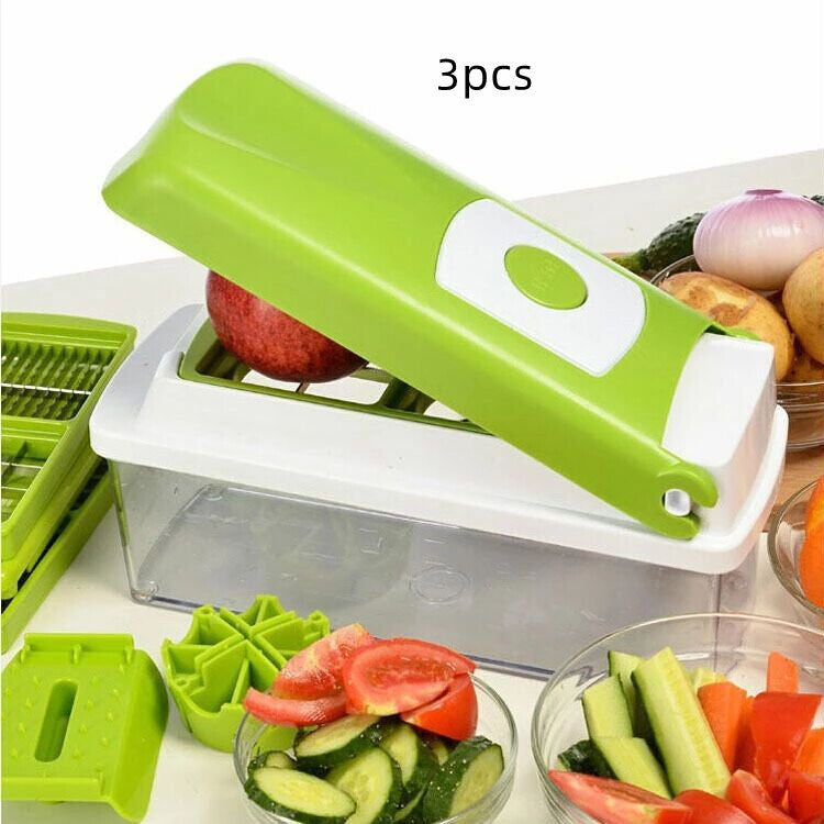 12-Piece Multifunctional Vegetable Chopper Set - Dicer & Slicer