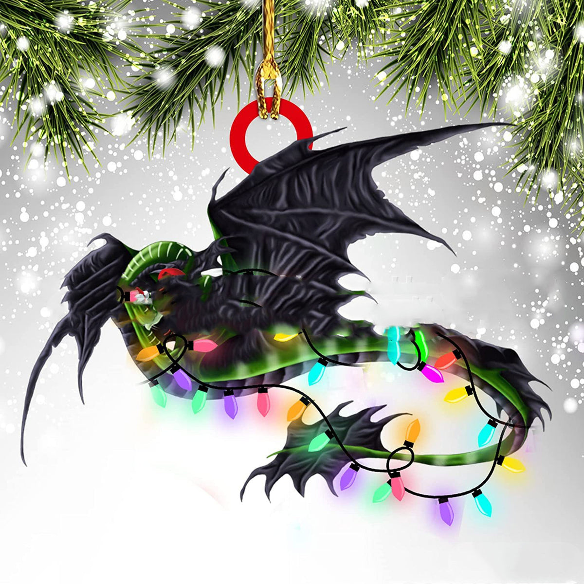 Christmas Dinosaur Dragon Egg Decorations Pendant Acrylic | Xmas Holiday Decor