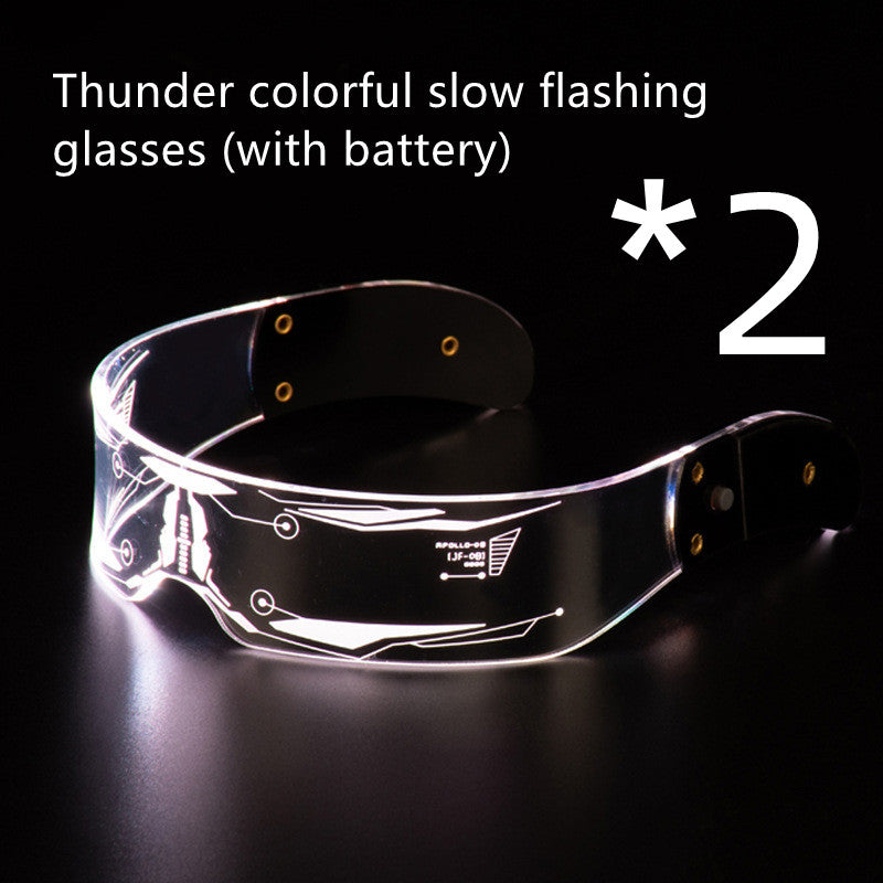 Luminous Glasses Party Bar Disco Punk Futuristic Style Festival