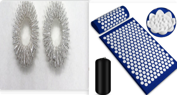 Acupressure Massage Mat & Pillow Set - Back Pain Relief