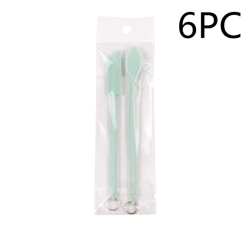 Mini Retractable Silicone Cosmetic Spatula - Beauty Bottle Scraper for Makeup & Skincare