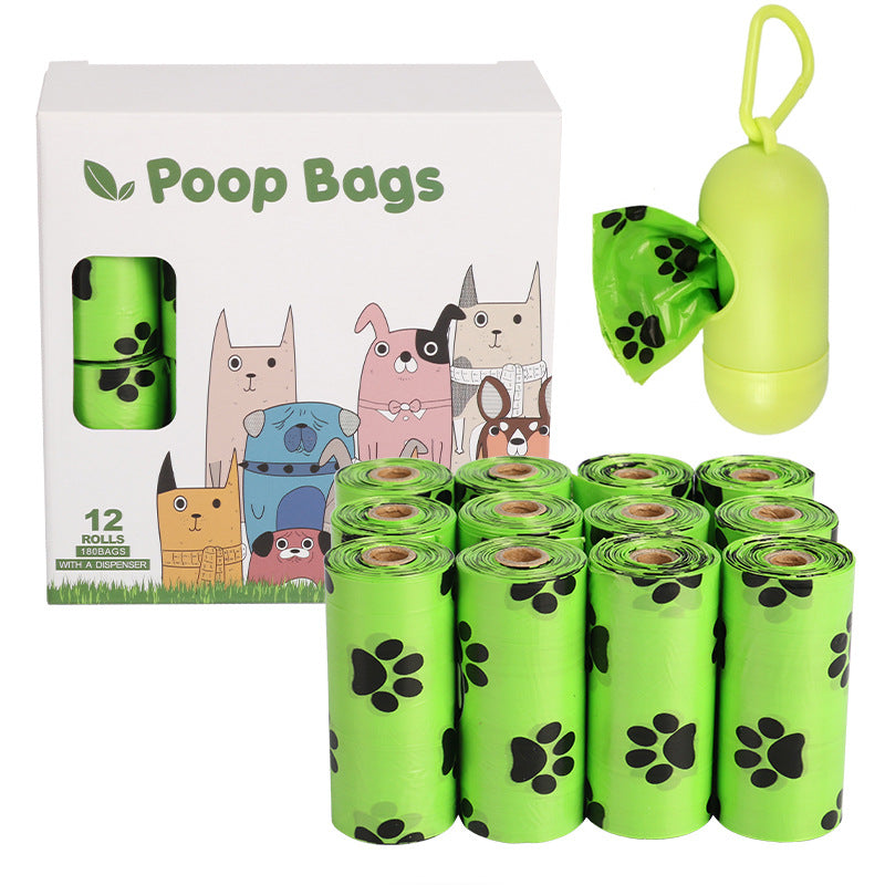 Eco Dog Poop Bags on a Roll - Leak-Proof Degradable Waste Bags with Dispenser Options