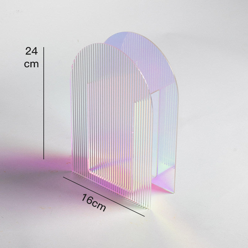 Nordic Minimalist Acrylic Vase - Creative Modern Flower Vase