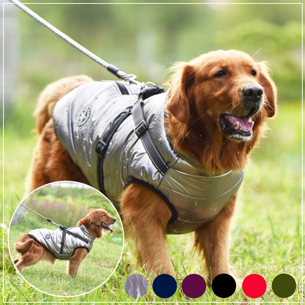 Waterproof Winter Dog Coat with Built-In Harness - Warm Jacket for Small to Large Dogs