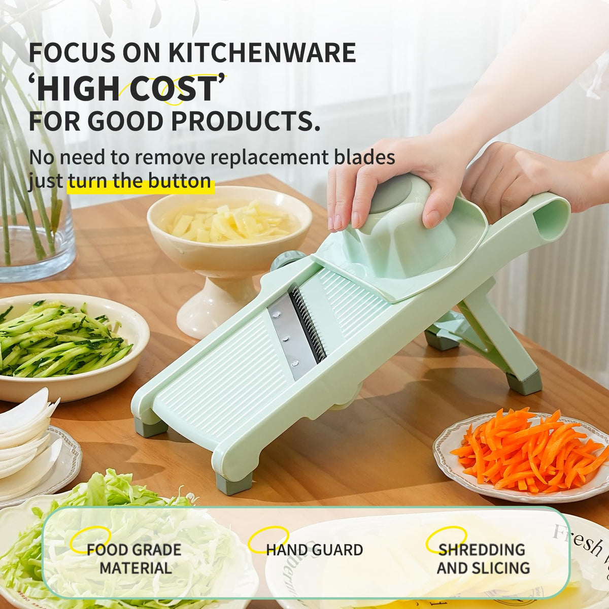 Household Vegetable & Potato Slicer - Kitchen Cutting Tool