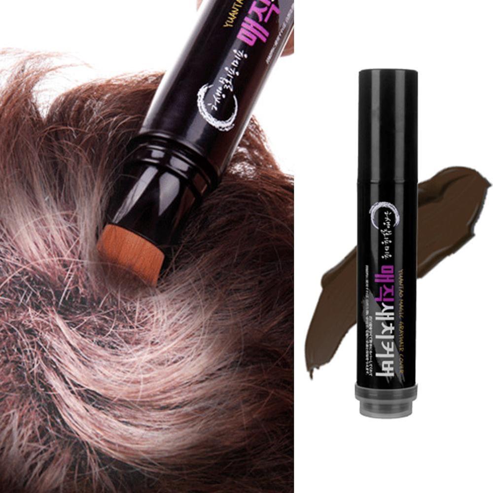 Temporary Hair Color Brush and Comb DIY White Wax One-Time Grey Cream