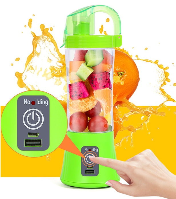 Portable Electric Handheld Fruit Juicer - USB Smoothie Blender