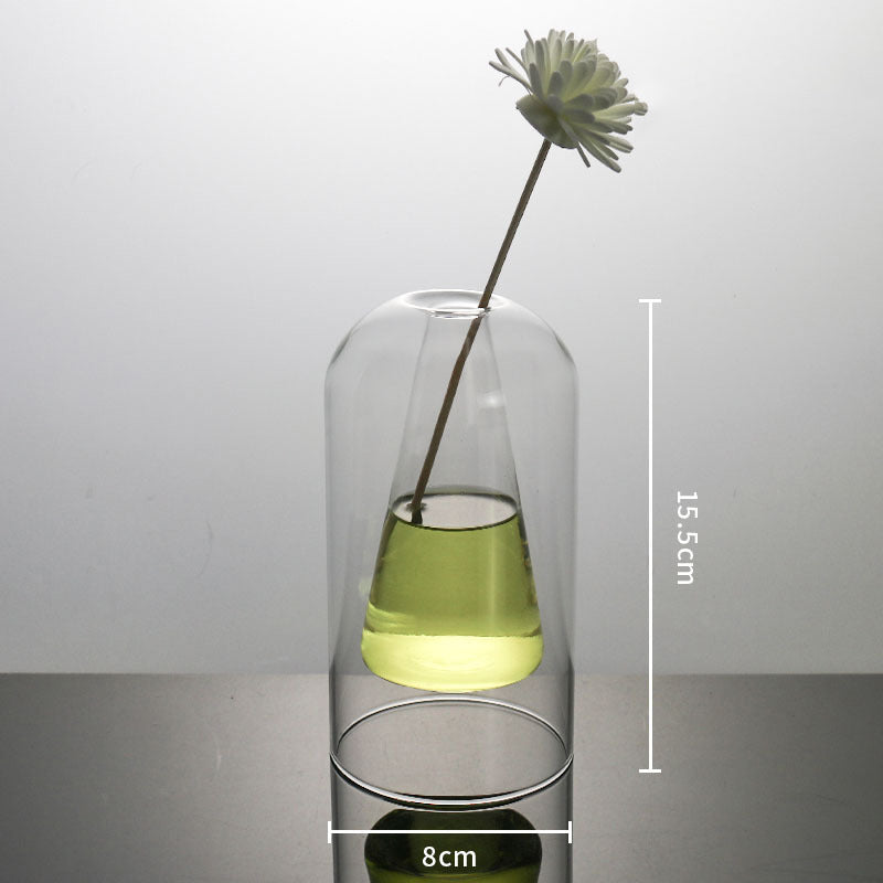 Modern Glass Vase - Home & Room Decor Flower Vase