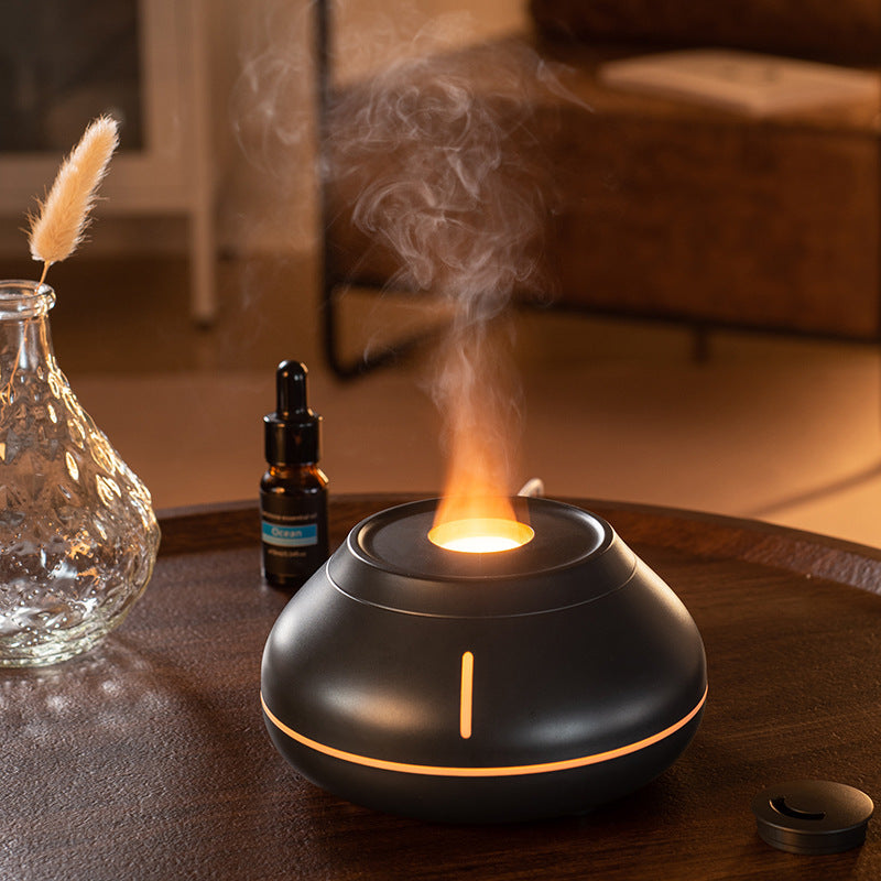 Colorful Simulation Flame Humidifier - Aroma Diffuser