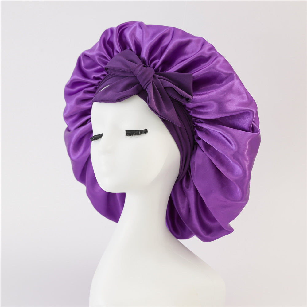 Satin Ribbon Round Hat Bow Imitation Silk Beauty and Hair Care