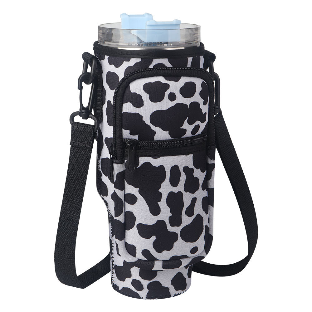 Neoprene Tumbler Sleeve with Strap - Insulated Cup Carrier