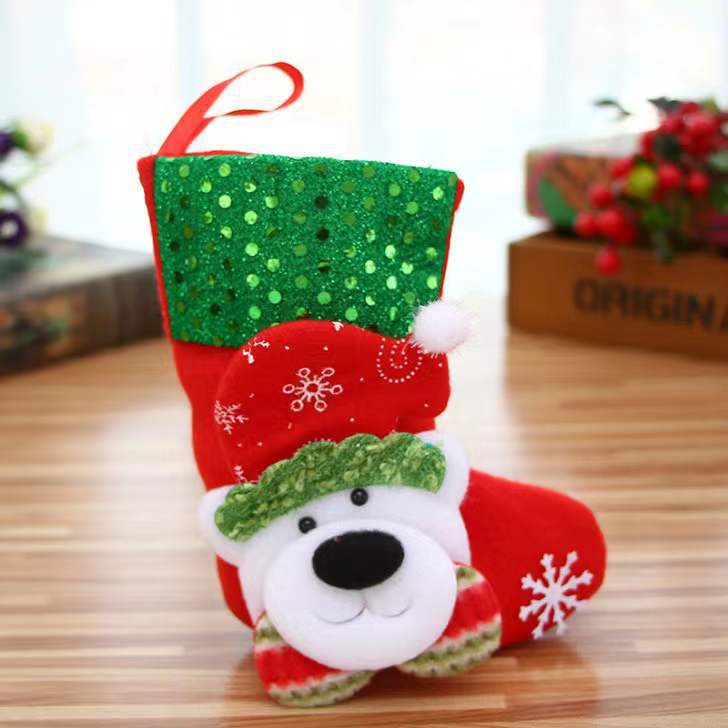 Christmas Decorations Stocking Pendant Gift Bag Hanging Piece