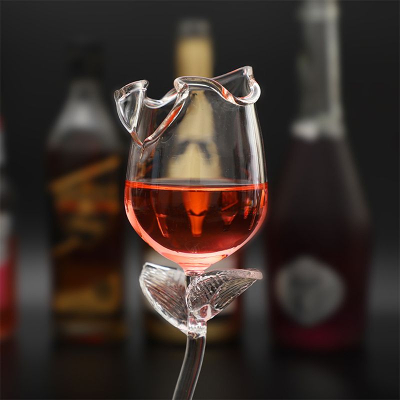 Fancy Red Wine Goblet & Cocktail Glass - Elegant Crystal Stemware