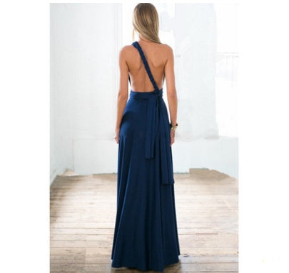 Women's Sexy Long Party Dress Club Floor-Length Summer Backless
