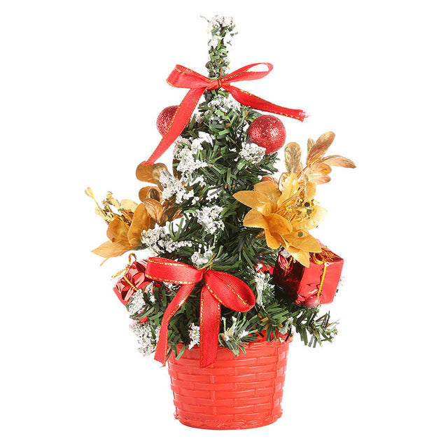 Christmas Mini Artificial Tree Decorations Family Gifts | Xmas Holiday Decor