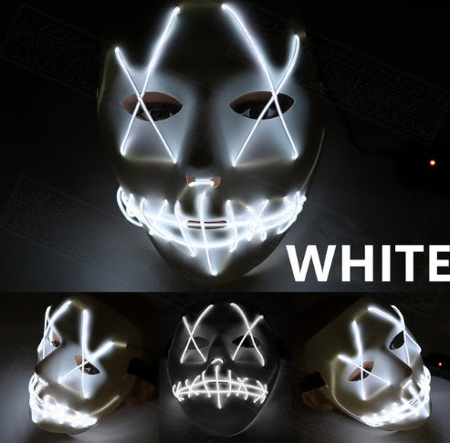 Halloween LED Glowing Full Face Mask