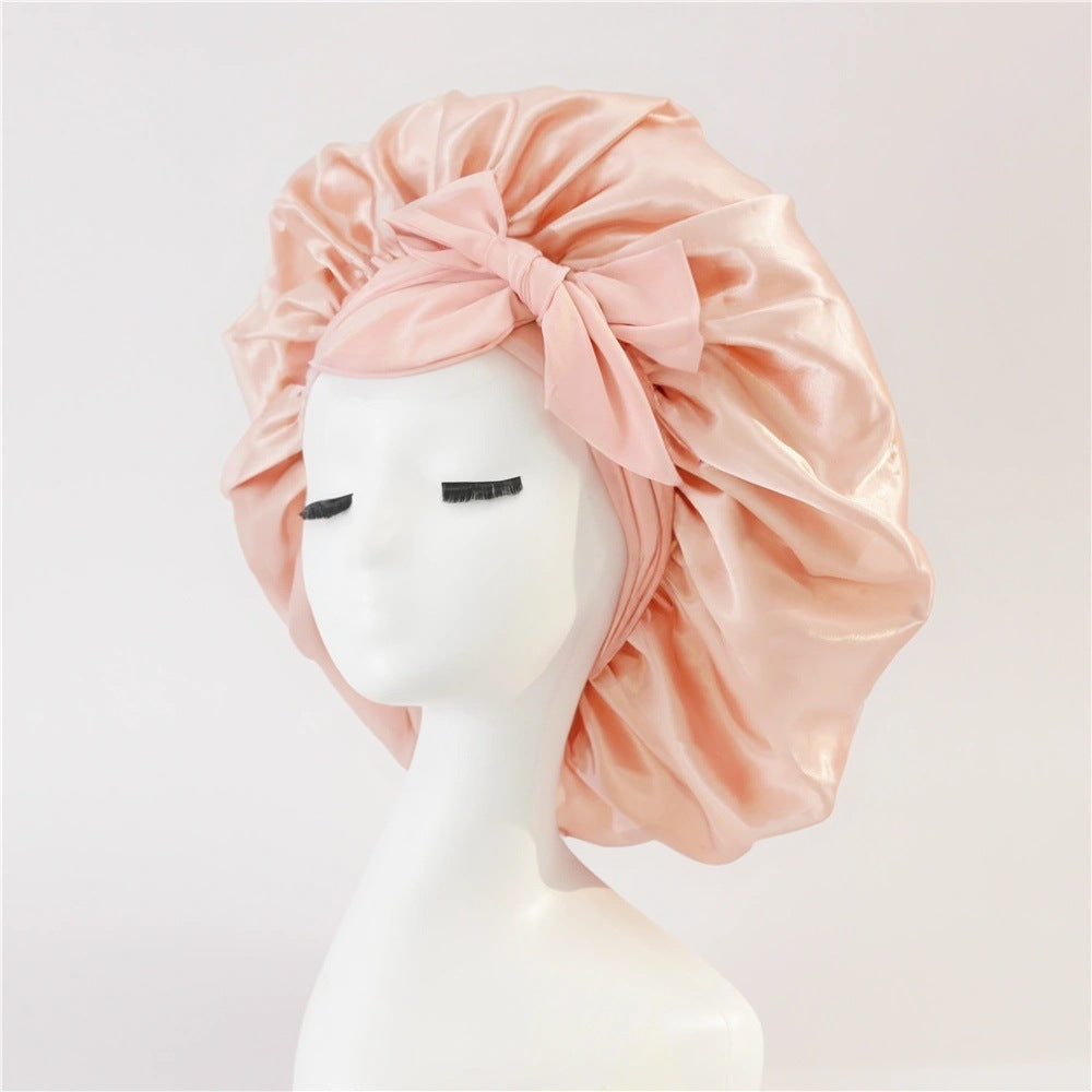 Satin Ribbon Round Hat Bow Imitation Silk Beauty and Hair Care