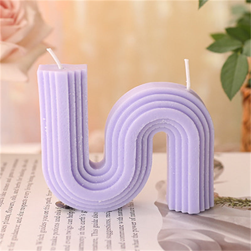 Geometric Handmade Aromatherapy Candle - Art Scented Candle