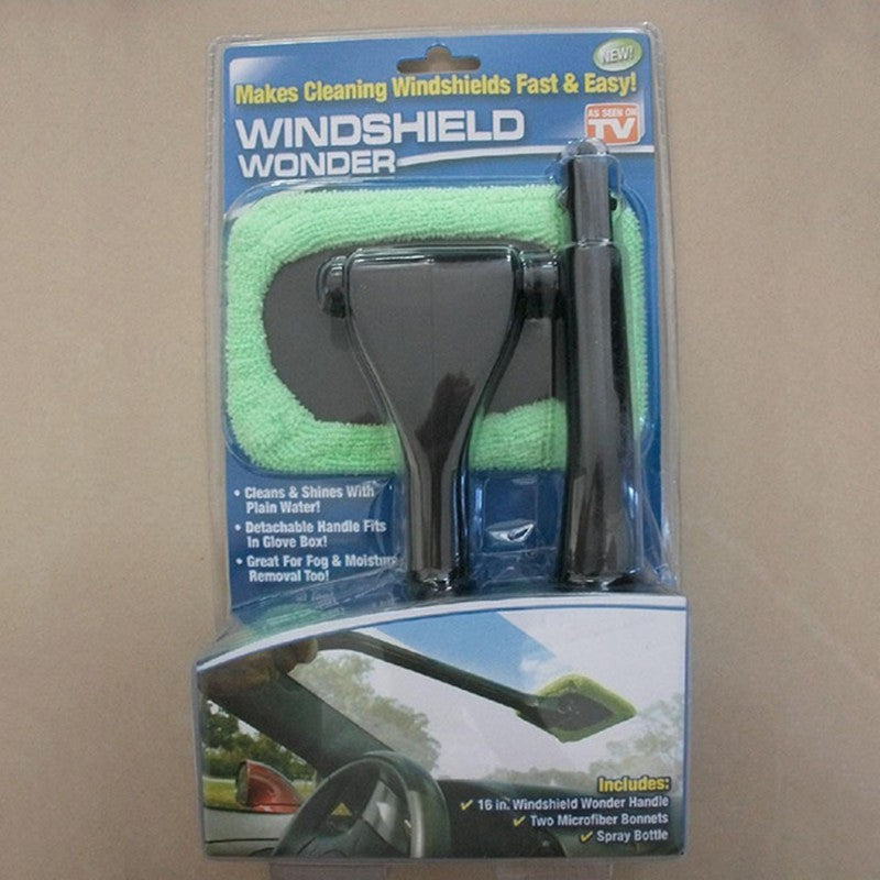 Car Window Windshield Wiper Microfiber Cloth Auto Cleaner Long Handle