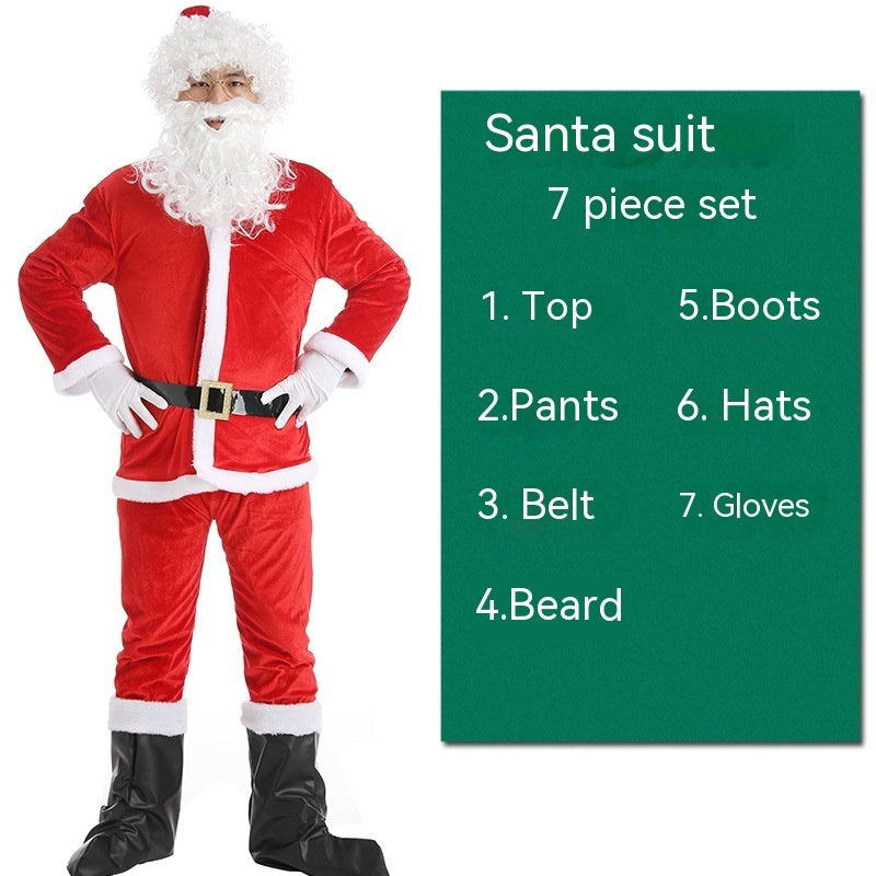 Christmas Costume Men's and Women's Clothing Full Set Performance | Holiday Gift