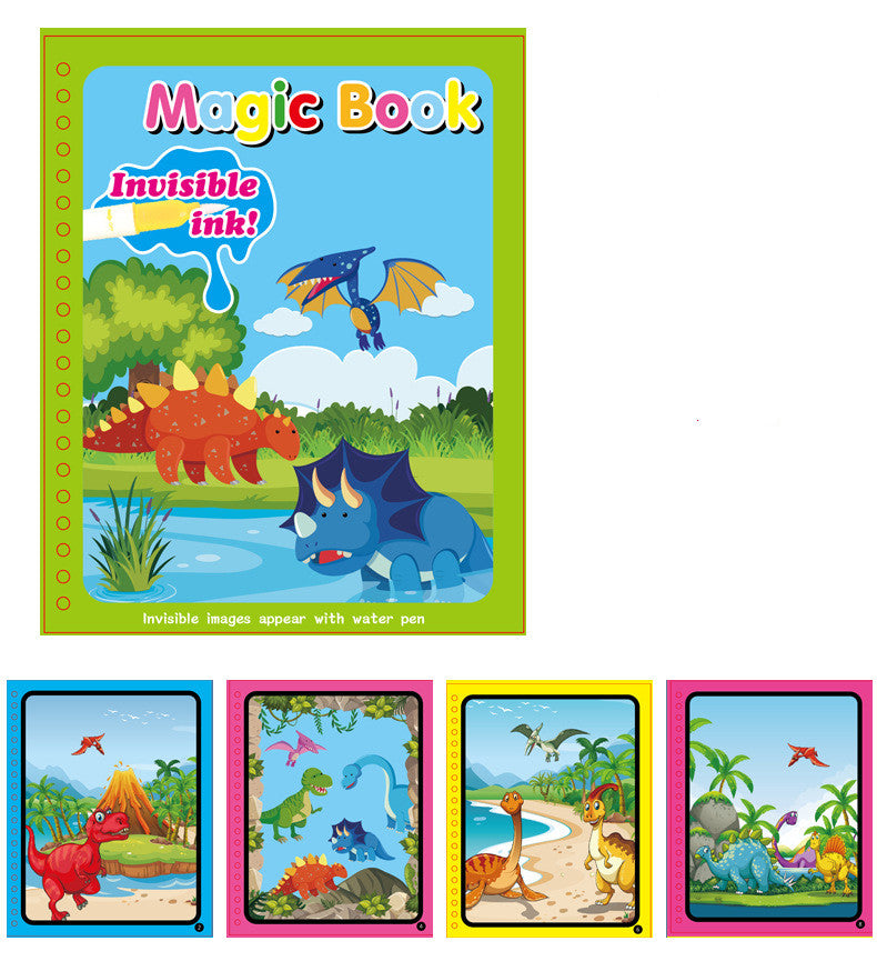 Kids Magic Water Painting Book - Reusable Coloring Doodle Book