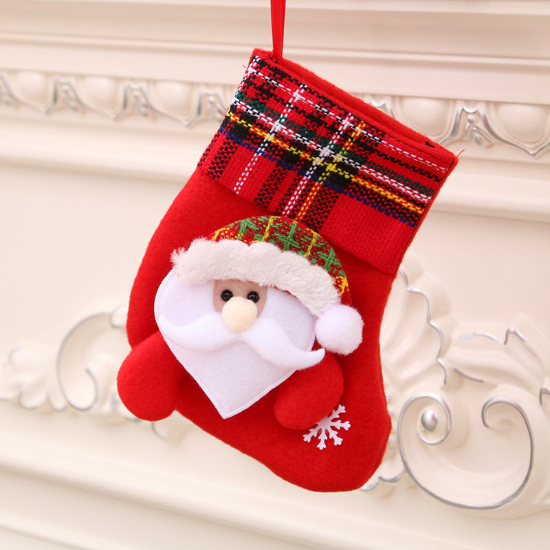 Christmas Decorations Santa Claus Socks Tree Pendant Gift Bag | Holiday Gift