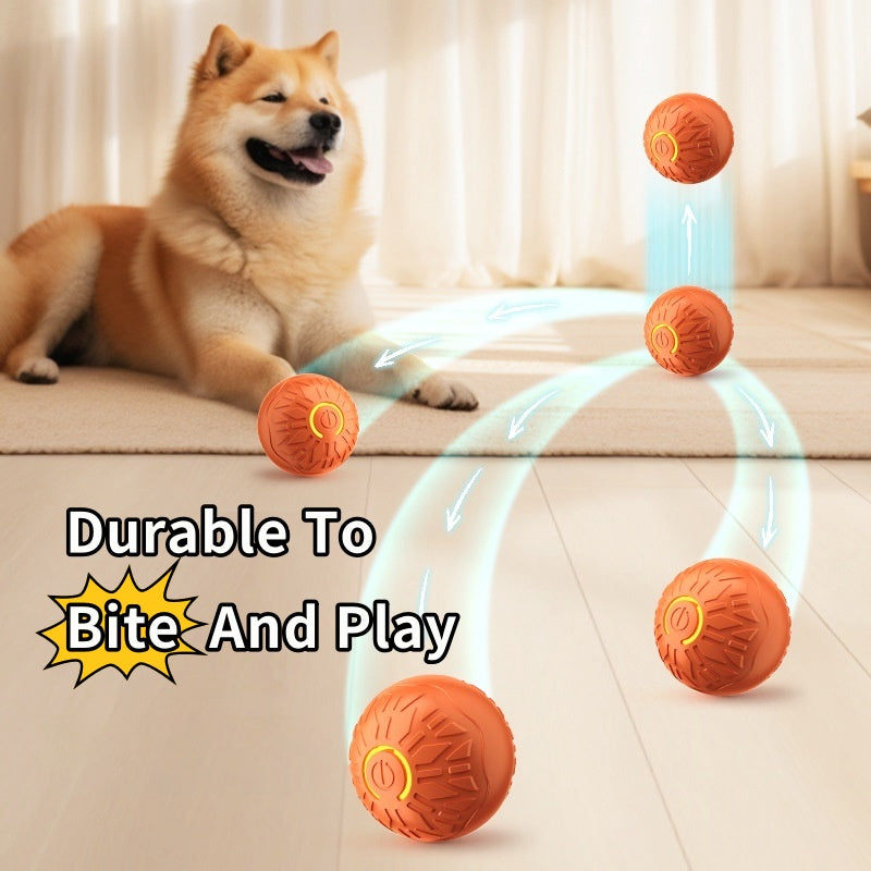 Automatic Jumping Dog Ball - Light-Up Interactive Bouncing Toy for Dogs