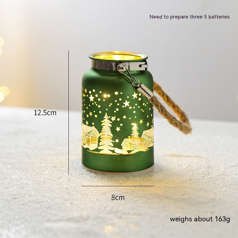 Christmas Luminous Glass Desktop Decoration | Xmas Holiday Decor