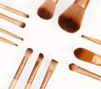 12 Makeup Brush Sets Iron Box Tools