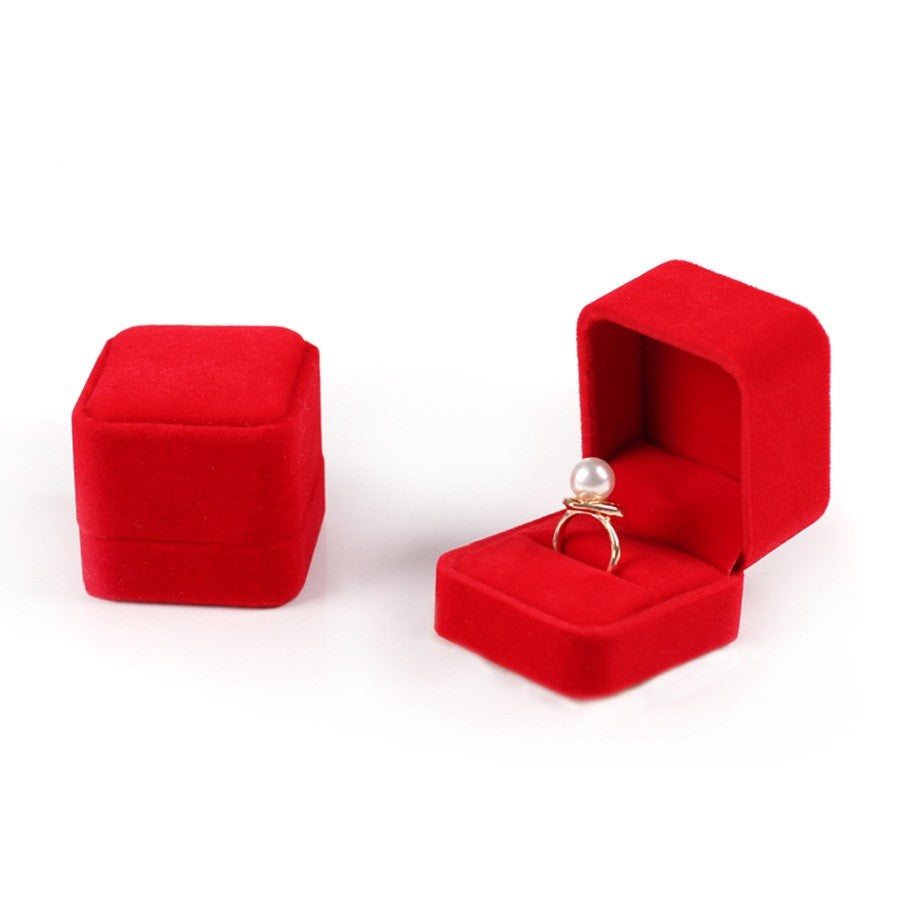 Flannel Jewelry Box - Portable Ring, Earring & Necklace Organizer