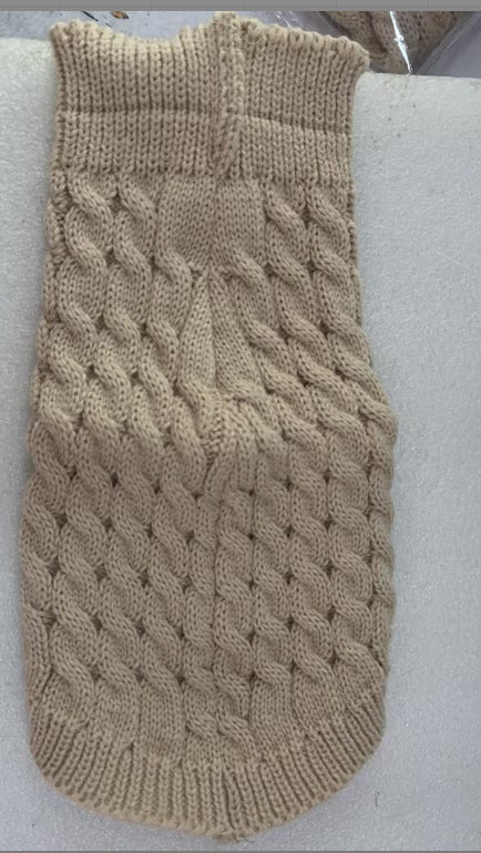 Warm Knitted Dog Sweater - Soft Winter Pet Jumper for Small Dogs & Cats