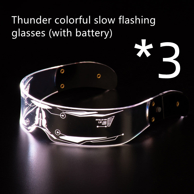 Luminous Glasses Party Bar Disco Punk Futuristic Style Festival