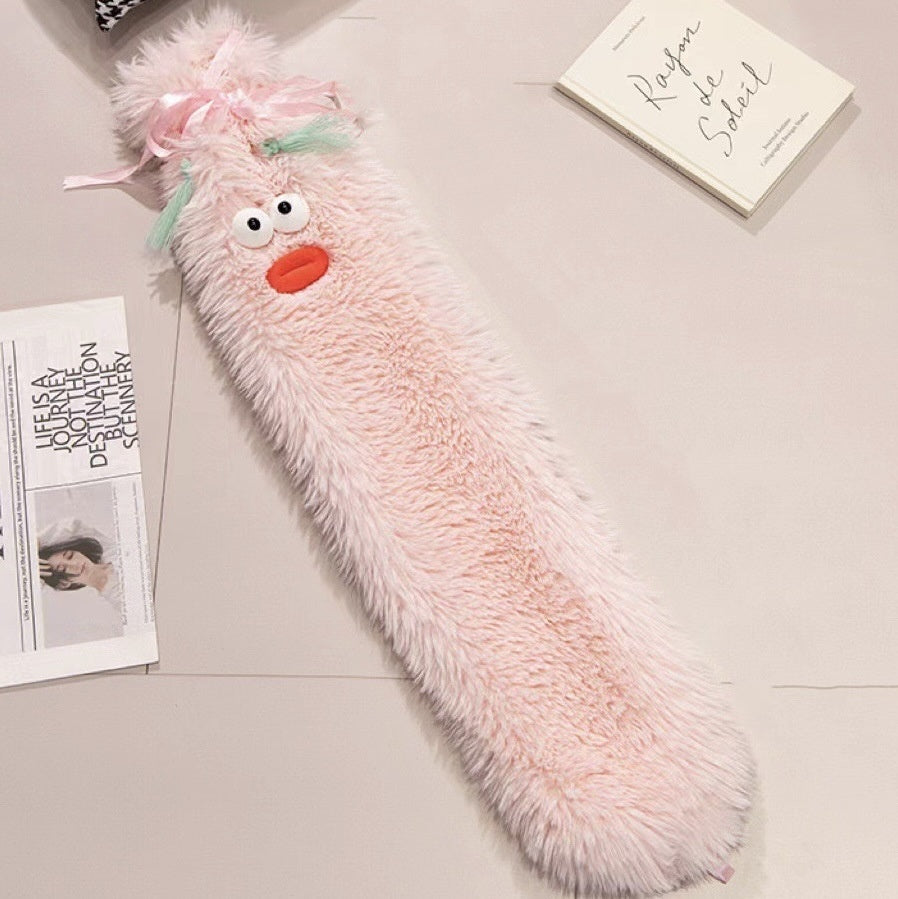 2L Cute Hot Water Bottle with Cover - Portable Belly & Hand Warmer
