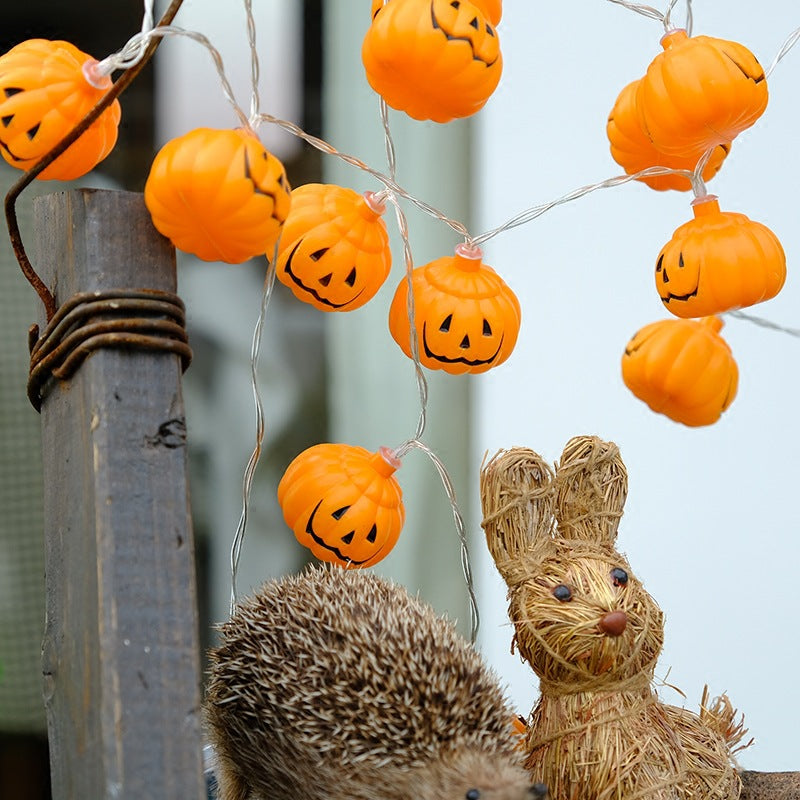 Halloween LED String Lights - Pumpkin, Ghost & Bat Fairy Lights for Indoor & Outdoor Decor