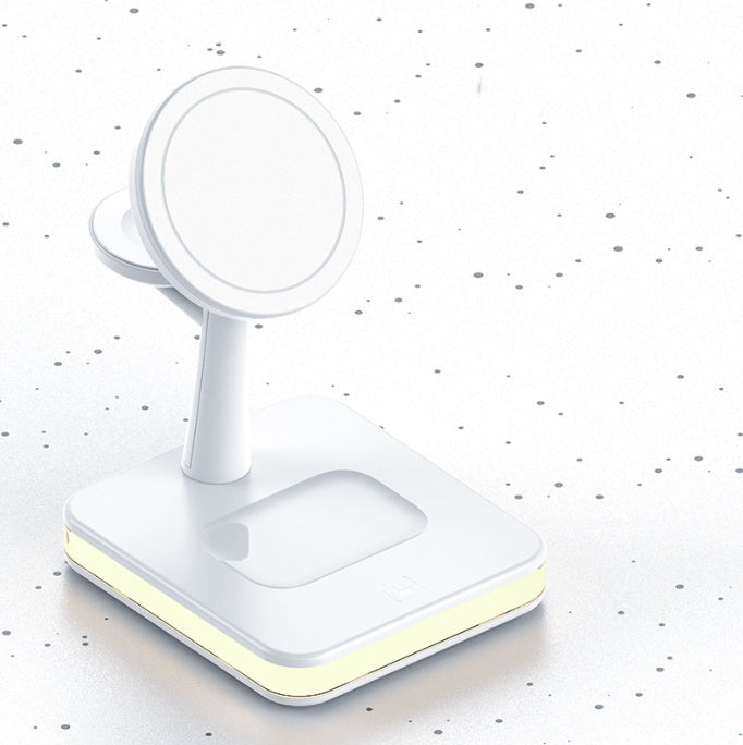 4-in-1 Magnetic Wireless Charger Stand - Phone, Watch & Earbuds
