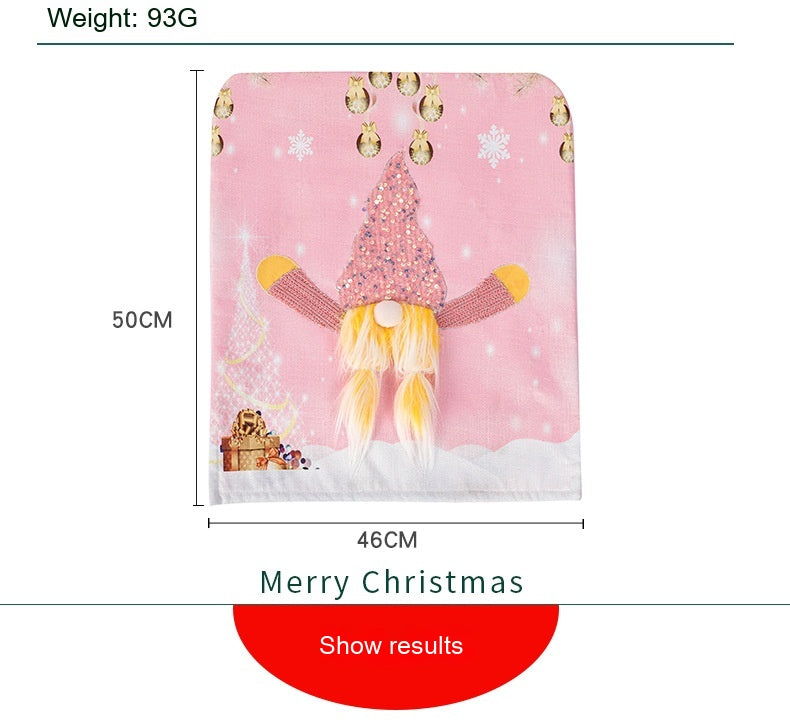 Christmas Decorations Chair Cover | Holiday Gift